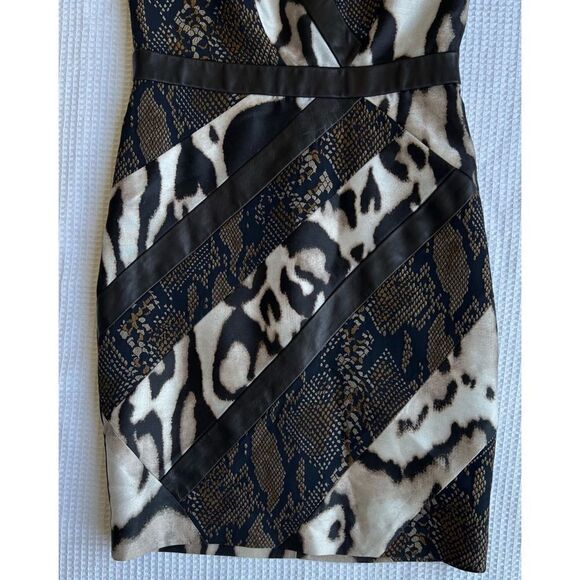 COPY - Diane von Furstenberg Nikita Black Combo leather shift dress sz 0 - Picture 6 of 9